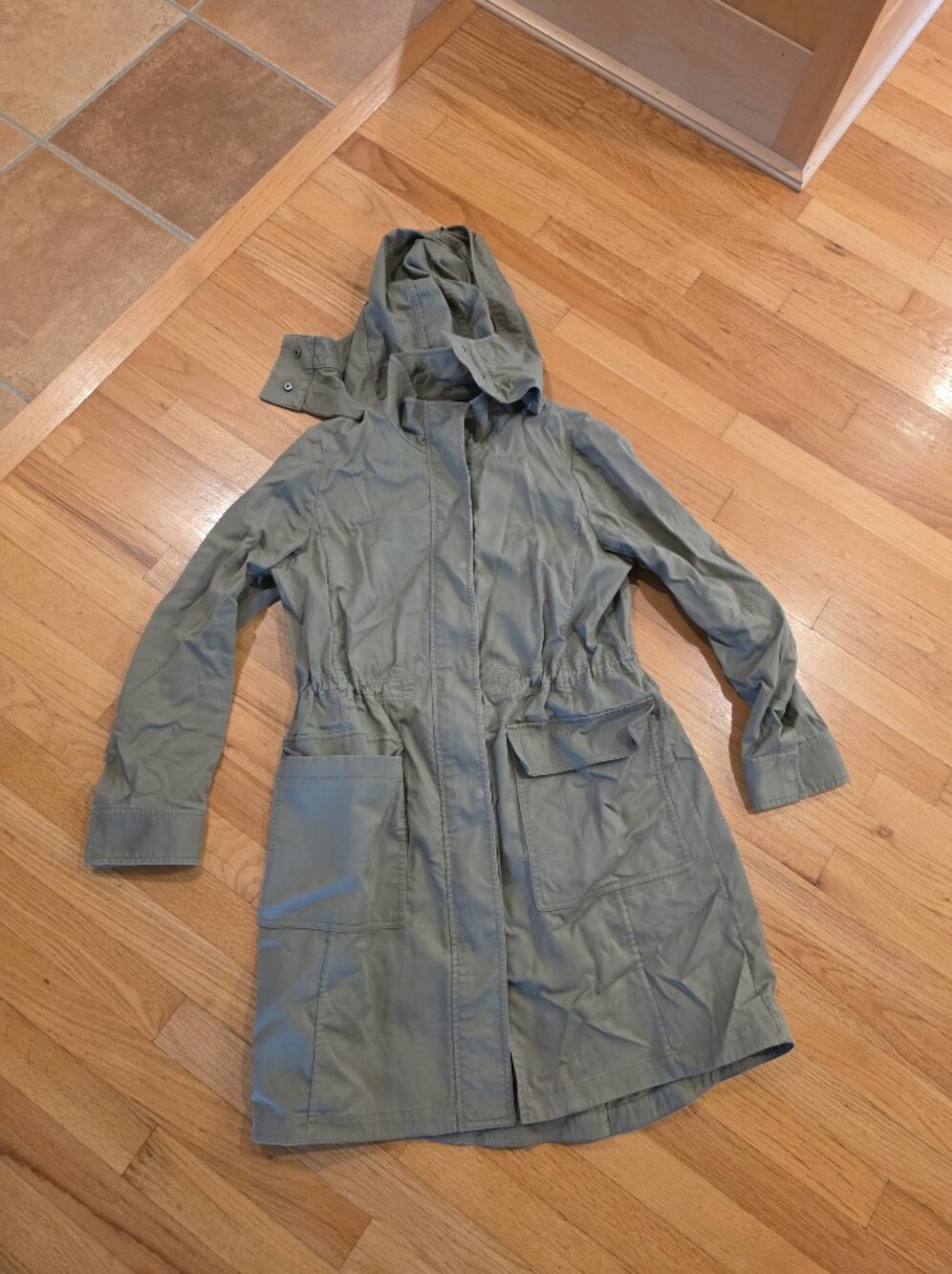 Ann Taylor Utility Jacket With Hood